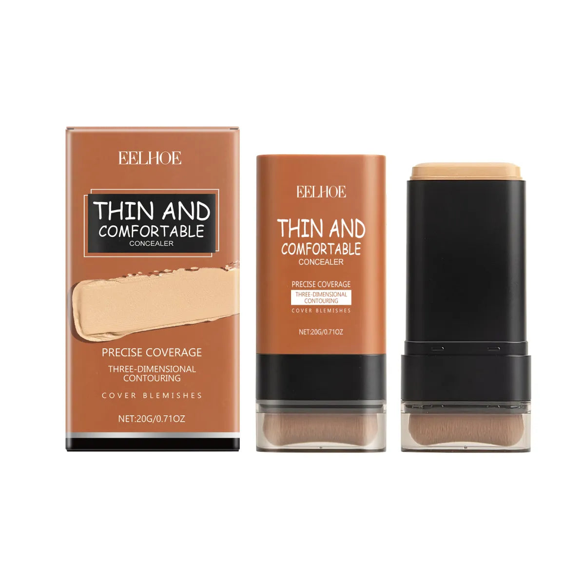 Foundation Stick with Brush Concealer