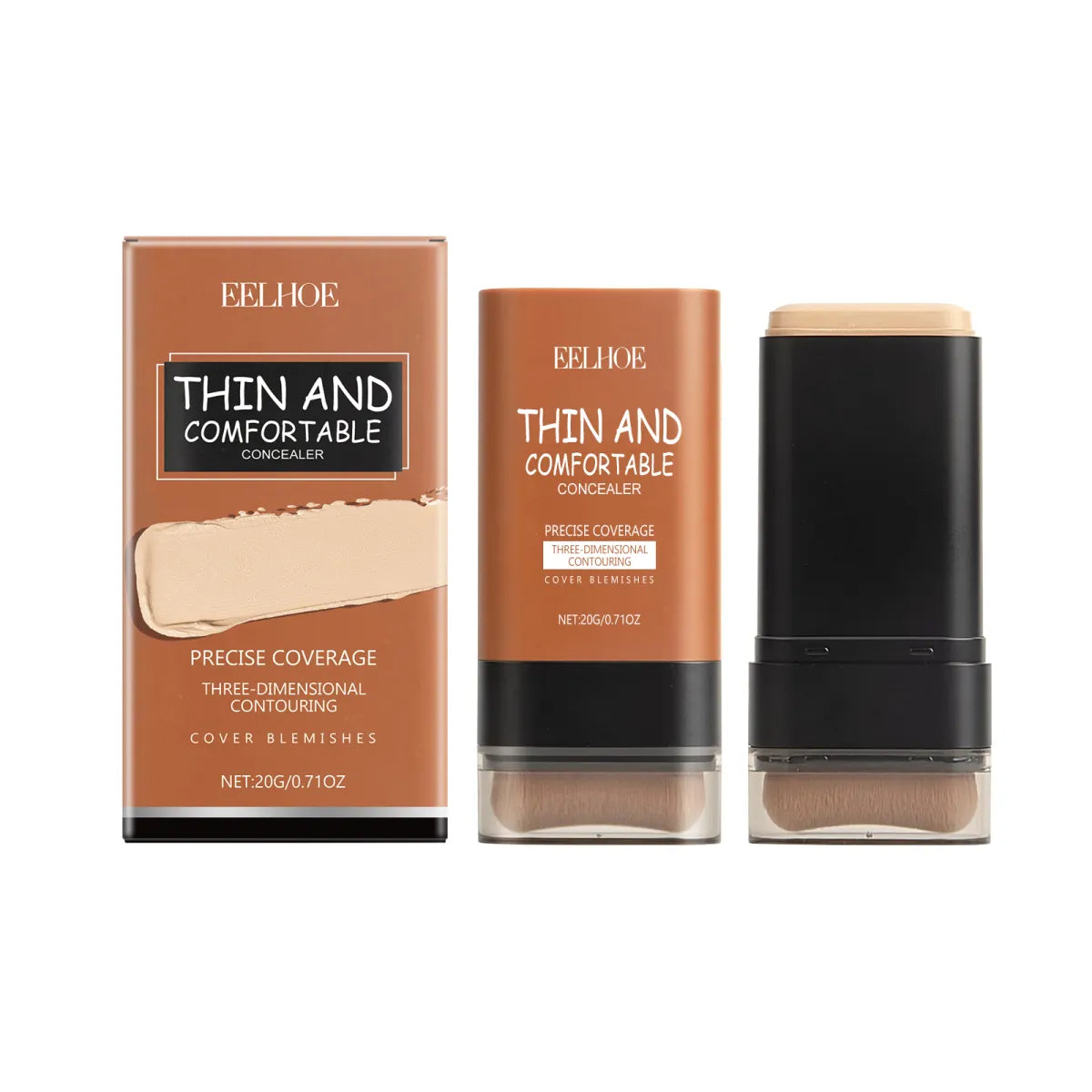 Foundation Stick with Brush Concealer