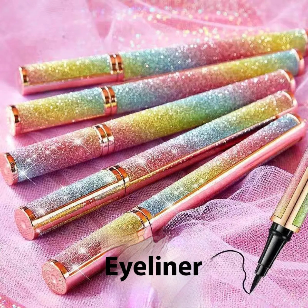 Starry Sky Eyeliner Not Smudge Long Lasting Waterproof